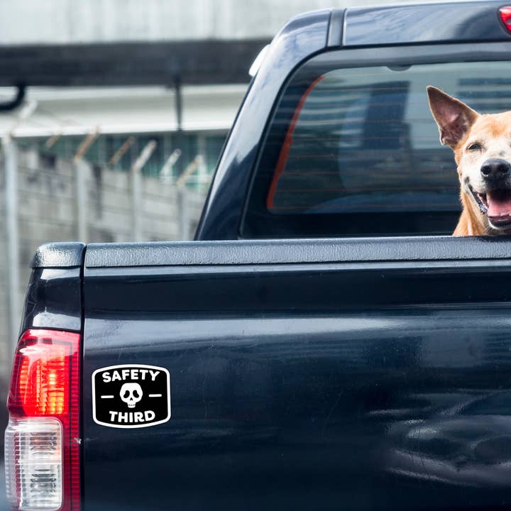 Coyote Color - Wholesale Sticker - Safety Third Funny Vinyl Sticker / Waterproof Decal 3