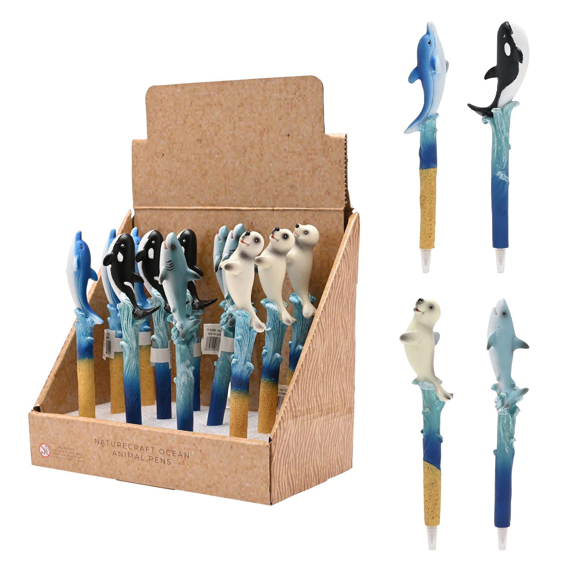 WIDDOP and Co. – wholesale Pennor – **ASTD MULTI 12** Naturecraft Ocean Animal Pennor I CDU - 4 designer0