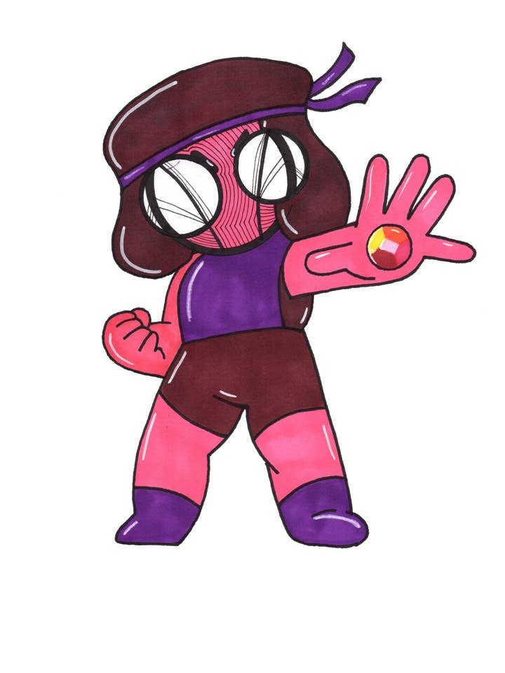 Krystal perle Ruby Kunsttryk for engroshandel hos Harth Creations