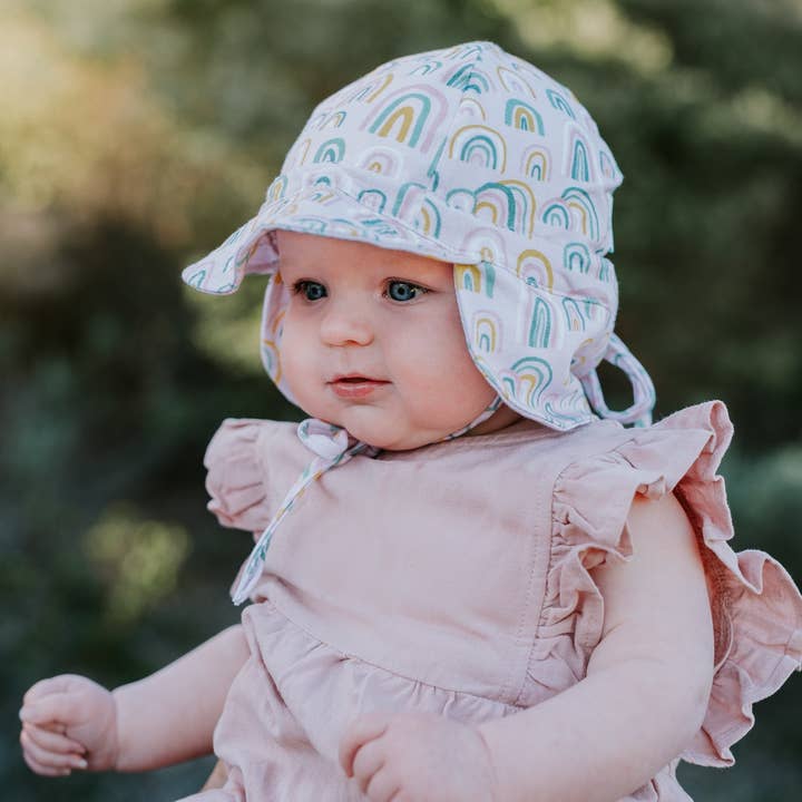 Acorn Kids - Wholesale Sun hat – Kids - Falling Rainbow Flap Hat2
