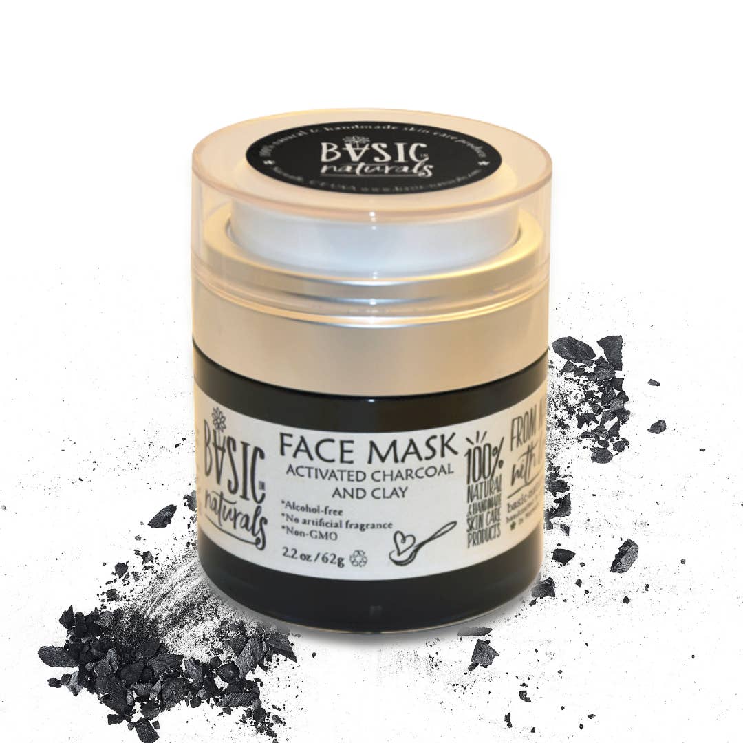 Basic Naturals Skincare - Wholesale Skincare Face Mask - CLARIFY ME Activatted Charcoal & Bentonite Clay Face Mask