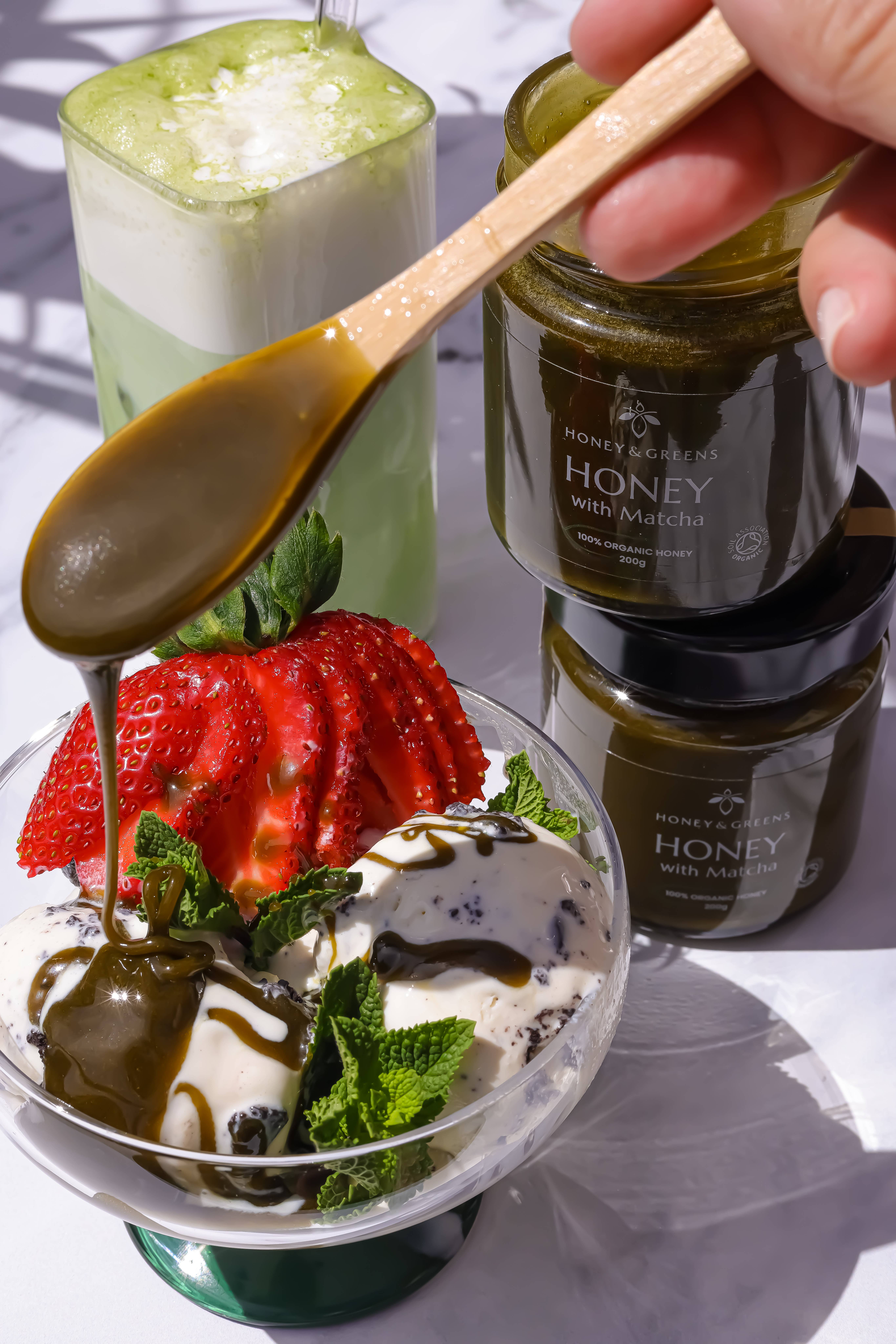 Honey & Greens - Wholesale Honey - Organic Honey with Matcha 4