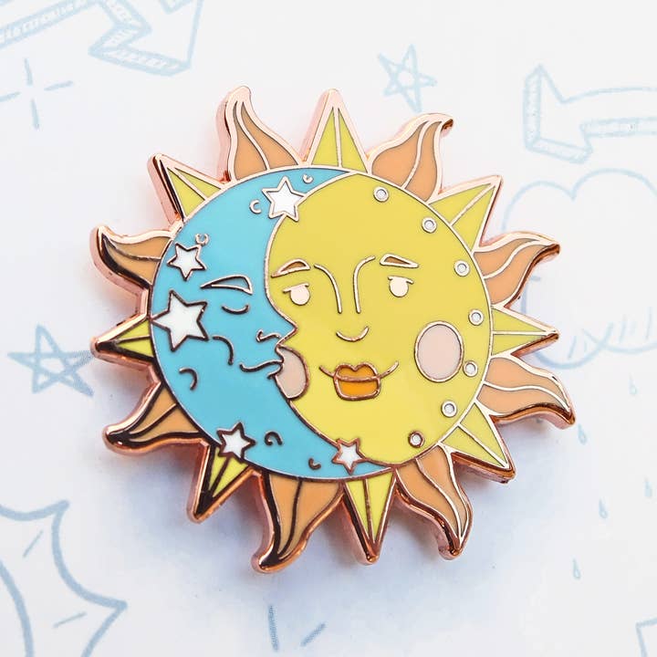 Celestial Sun & Moon, Cosmic Stars, Retro Vintage Enamel Pin and other Purchase Wholesale cosmic. Free Returns & Net 60 Terms on Faire trending on Faire.