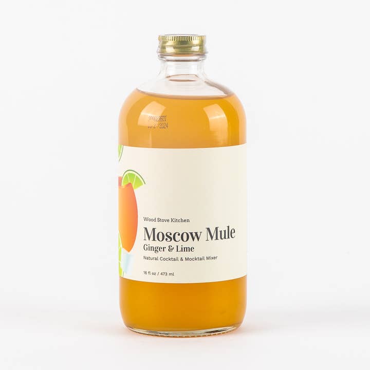 Moscow Mule (Ginger & Lime) Natural Cocktail and Mocktail Mixer, 16 fl oz for wholesale by Wood Stove Kitchen