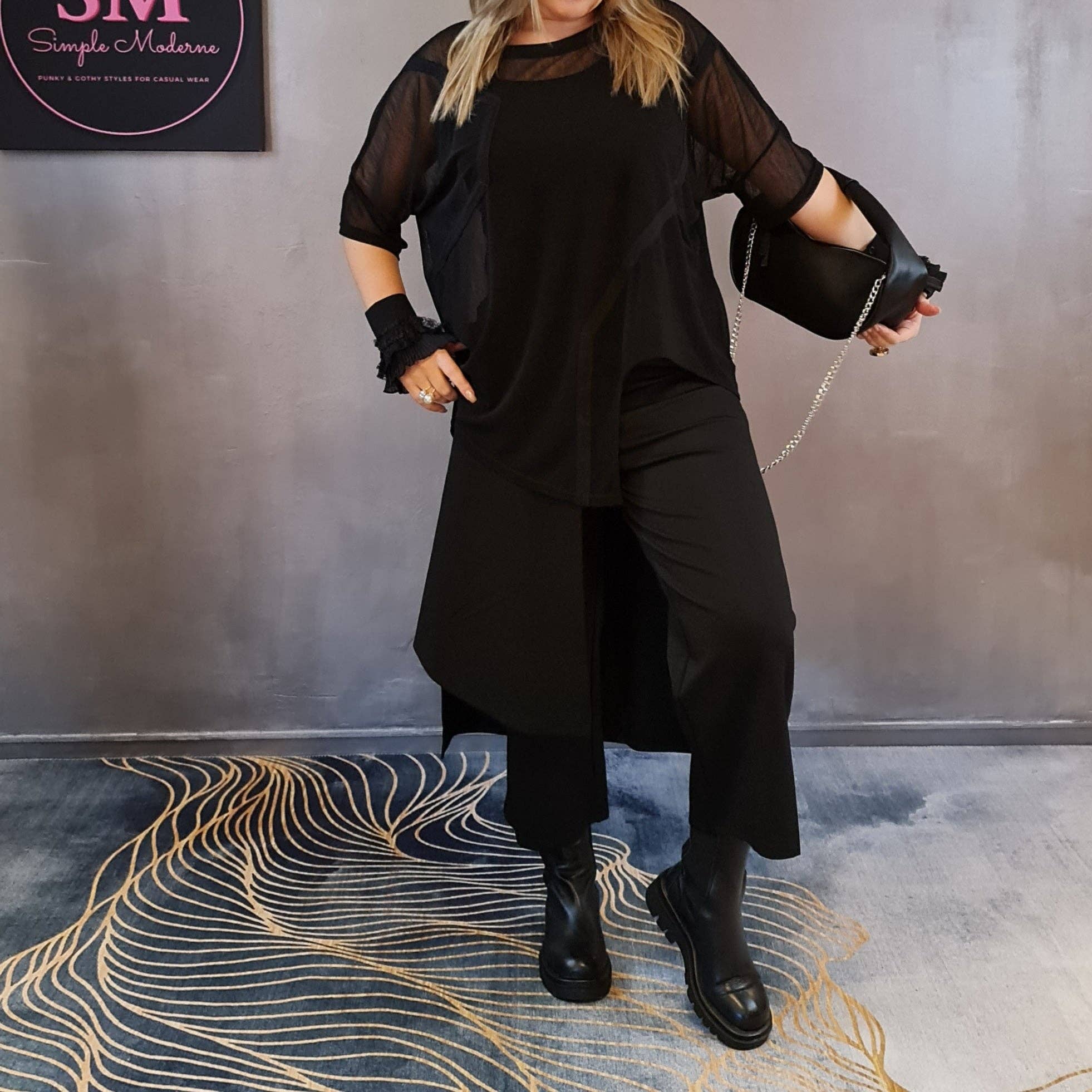 Simple Moderne - Vendita all'ingrosso Pantalone - Donna - Pantaloni larghi a strati Simple Moderne7