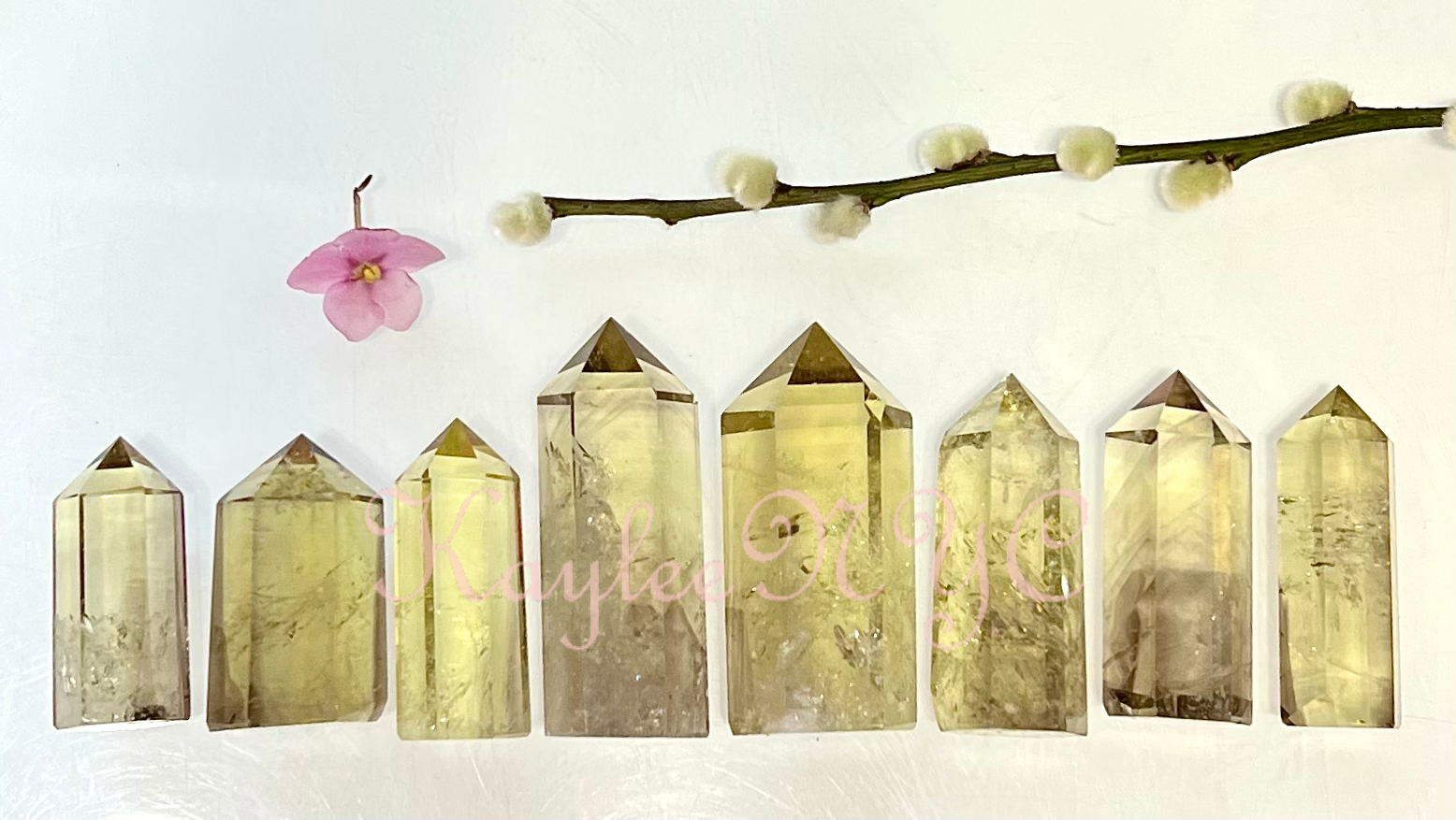 KayleeNYC - Vente Pierre et cristal de spiritualité - Obélisque en citrine Tower Point Crystal Energy Healing, 1 lb3