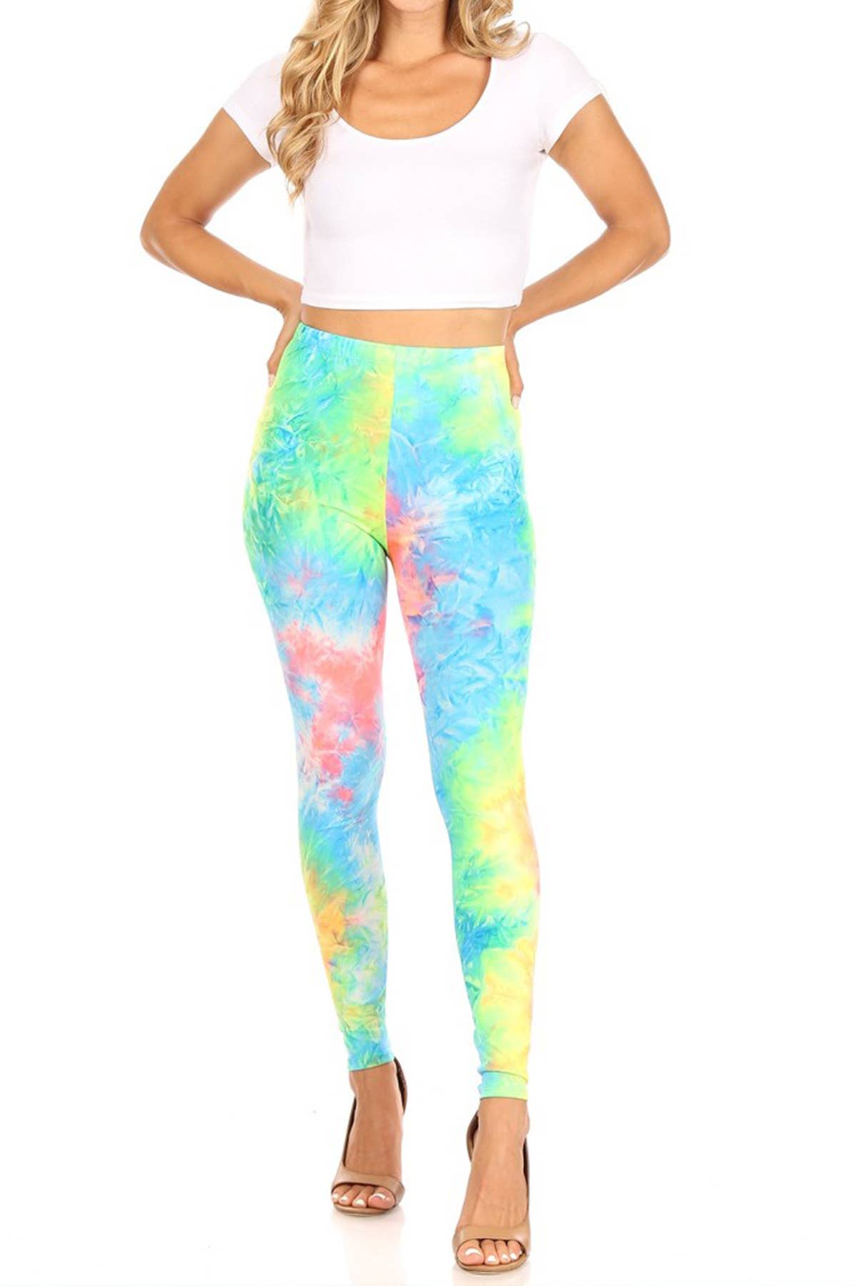 MOA COLLECTION - Wholesale Fashion Leggings - Women's - Solid and Tie Dye Casual Legging Pants21