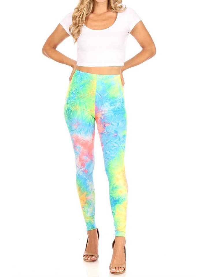 MOA COLLECTION - Wholesale Fashion Leggings - Women's - Solid and Tie Dye Casual Legging Pants21