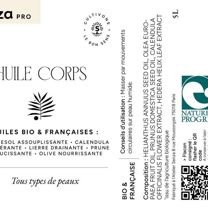 Senza - Wholesale Massage Oil/Gel - Professional Body Oil - with organic oils0