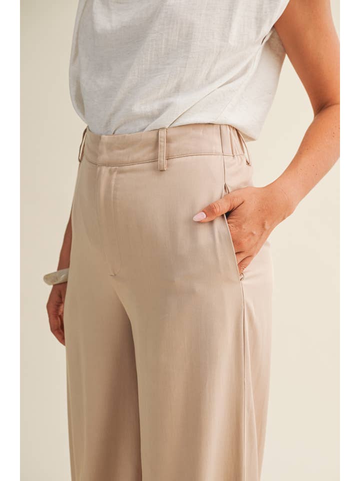 Mustard Seed - Venta al por mayor Pantalones - Mujer - PANTALONES ELÁSTICOS DE CINTURA ALTA Y PERNERA ANCHA4