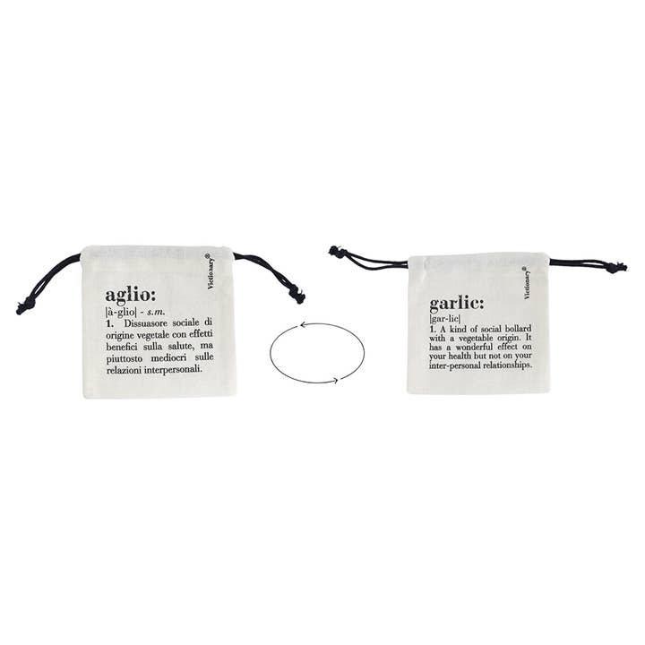 VICTIONARY GARLIC BAG 15X15 CM for wholesale by VdE Tivoli 1996