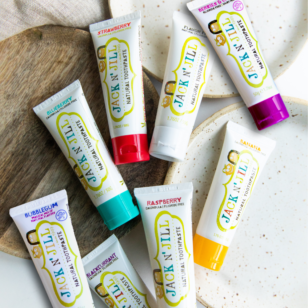 Jack N' Jill UK – wholesale Toothpaste – Natural Certified Toothpaste Berries & Cream 50g3