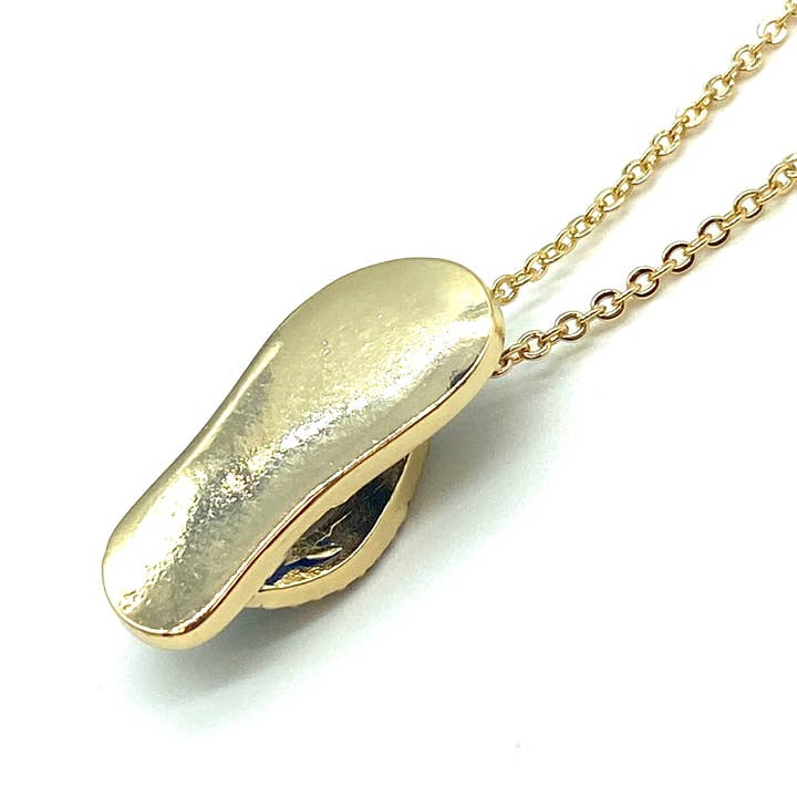 Lucky Eye - Wholesale Pendant/Charm Necklace - Flip Flop with Crystal Bow Evil Eye Necklace #381510