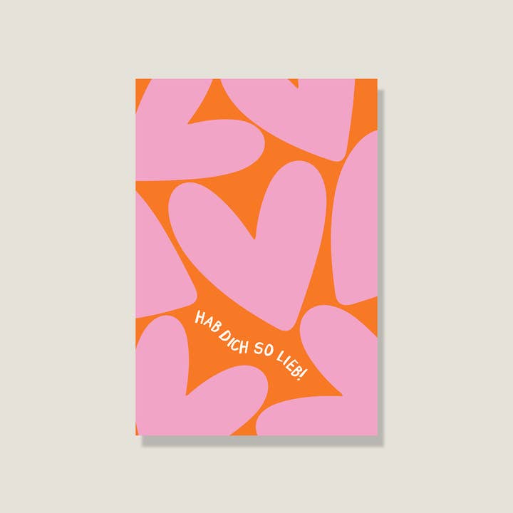 Postcard 'Love you so much' for wholesale by LIFEOFLONE