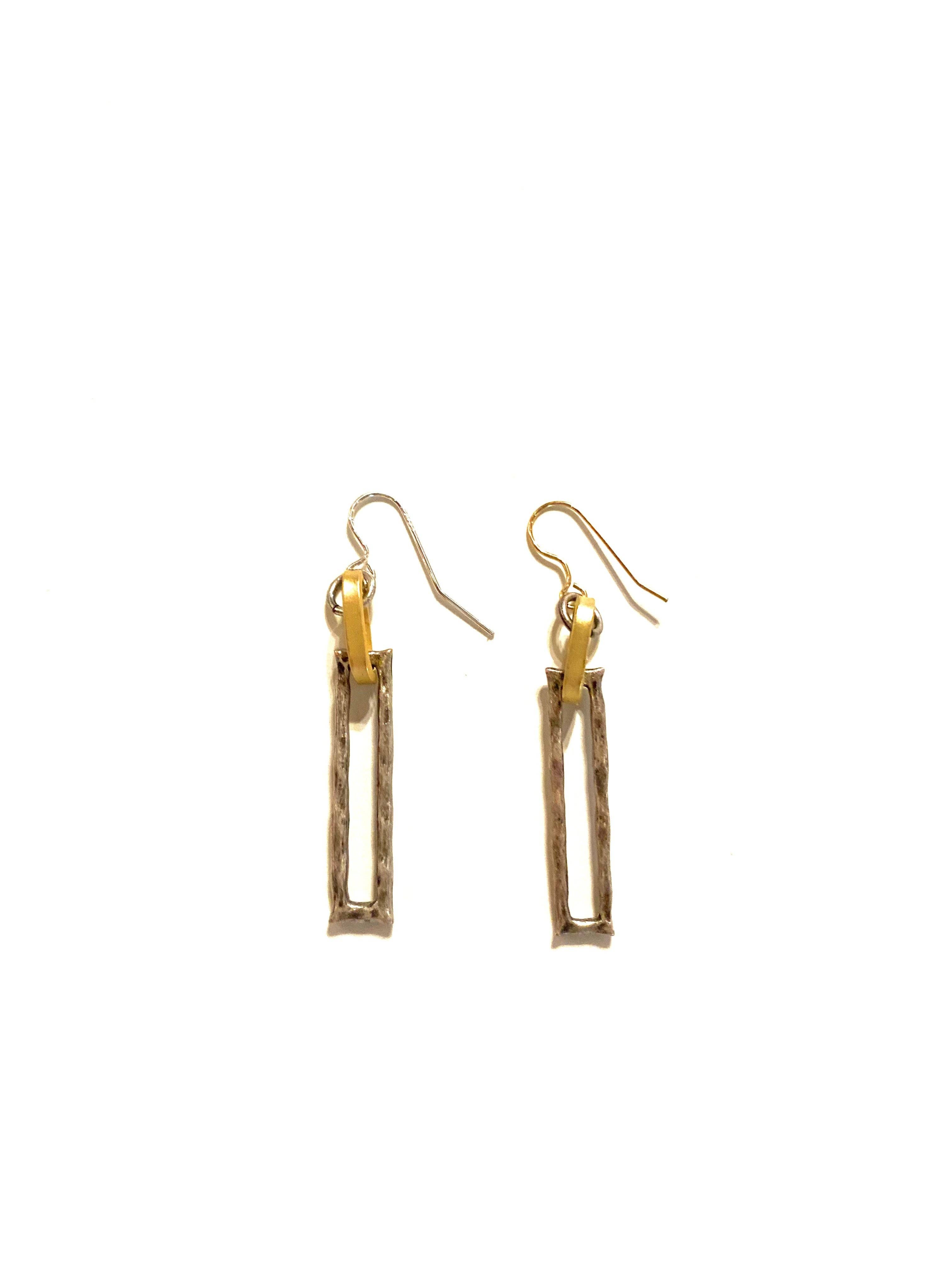 LJ Sonder - Vendita all'ingrosso Orecchini pendenti - Fall-E - orecchini con maglie a graffetta martellate1