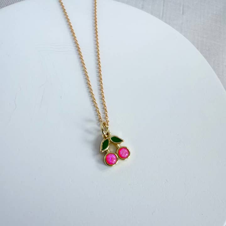 Colar Cherry Charm (Crianças) por atacado de Hayden B. Jewelry