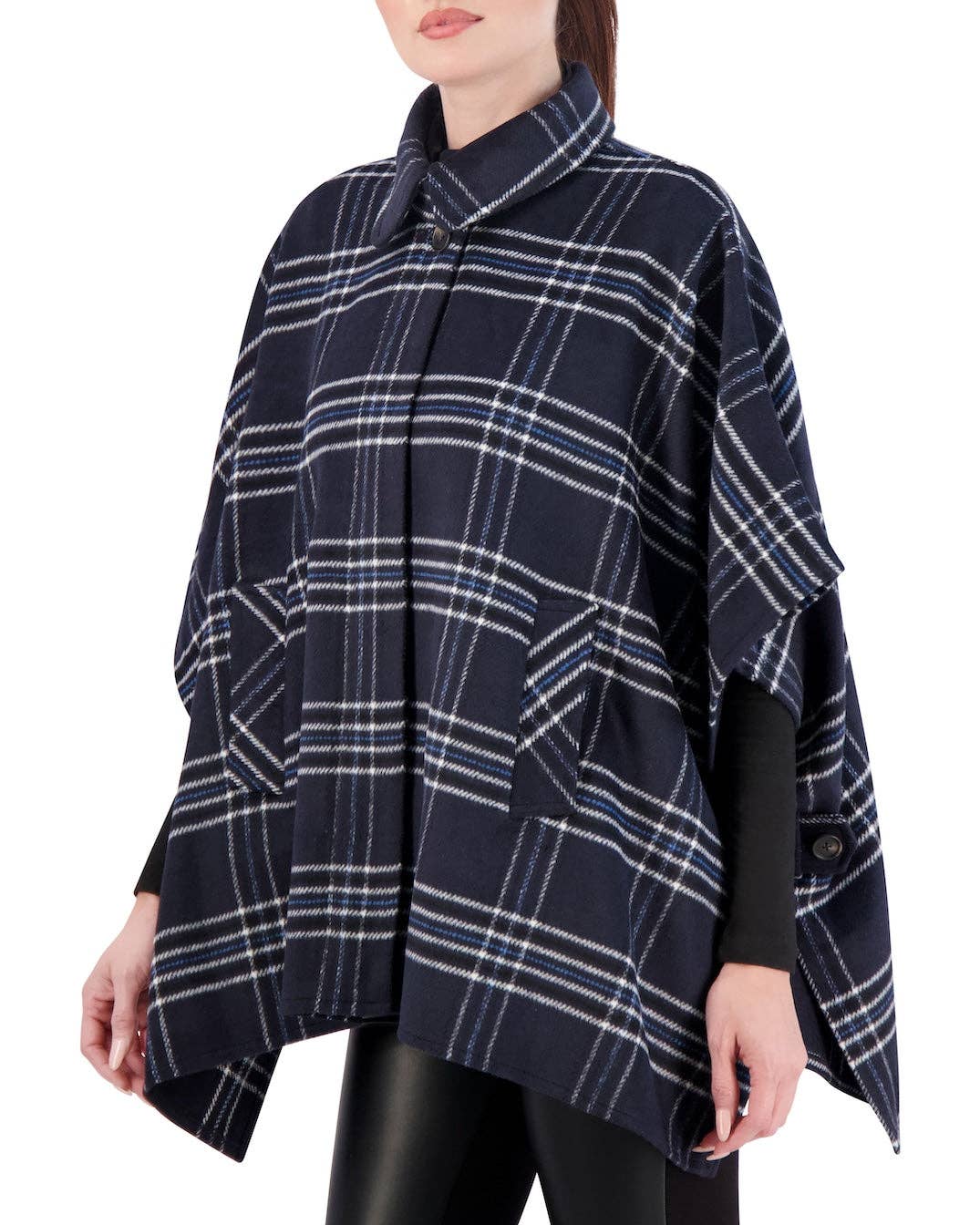 Ookie & Lala / O&L - Wholesale Cape - Women's - Vegan Cashmere Plaid Cape10