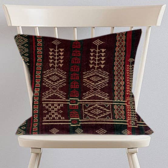 Baluchi Kilim handvävd kuddfodral i asfaltfärg för wholesale av Fybernots