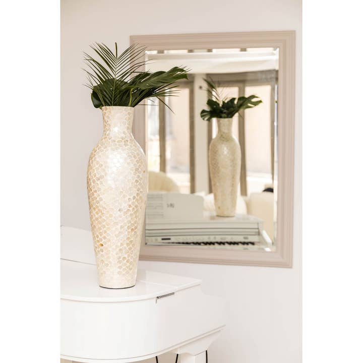 AULICA - Wholesale Vase - Pearl white vase h70cm1