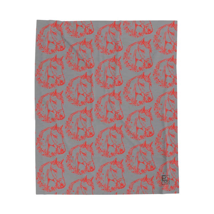 Equine & Design, LLC - Wholesale Throw Blanket - "Happy Holidays 2025" Plush Blanket0