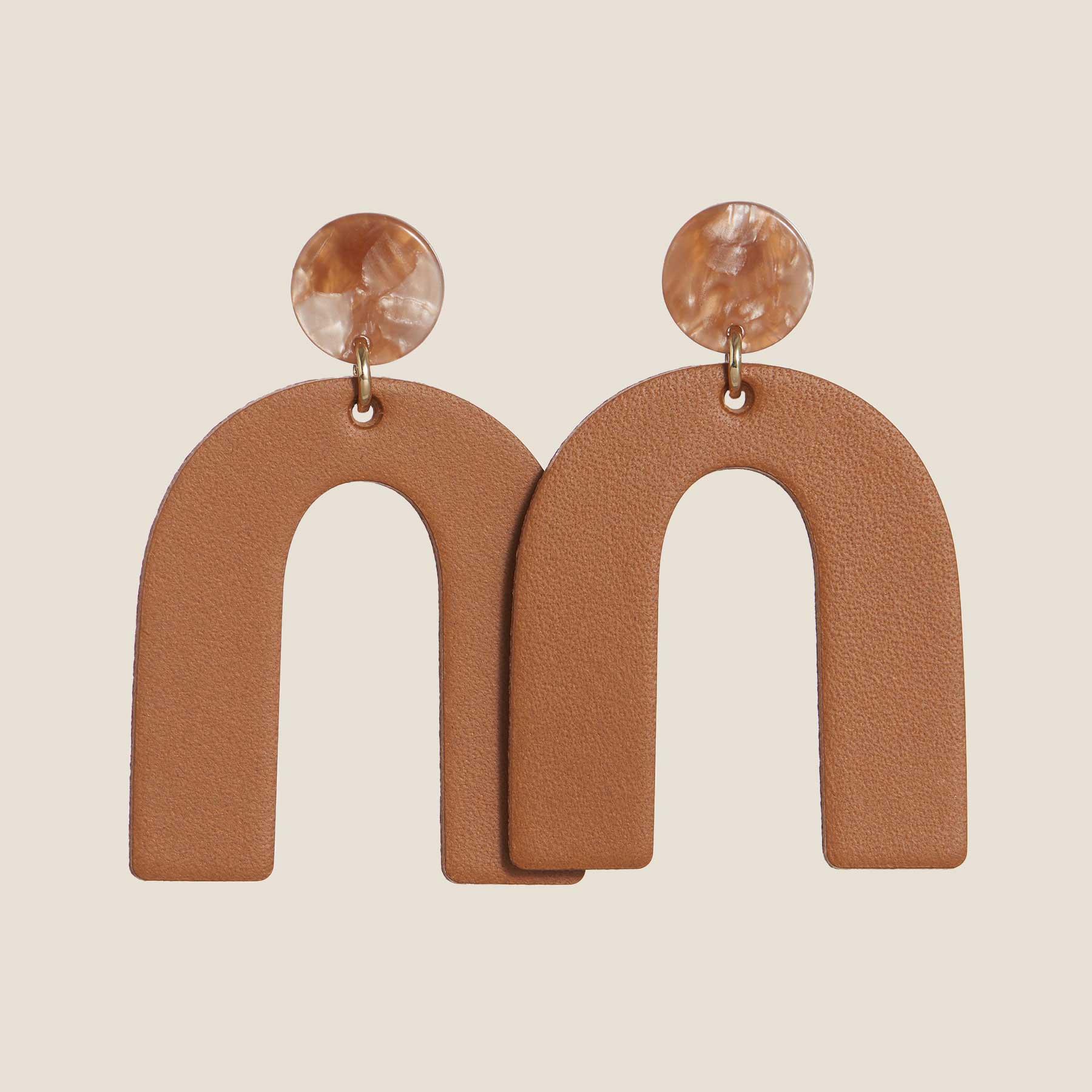 Black Icon | Lightweight Leather Earrings | Nickel & Suede - Nickel and Suede