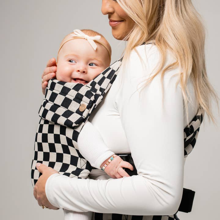 Mabē Baby Carriers - Wholesale Baby Carrier - The Monarch Carrier - Ebony Check3