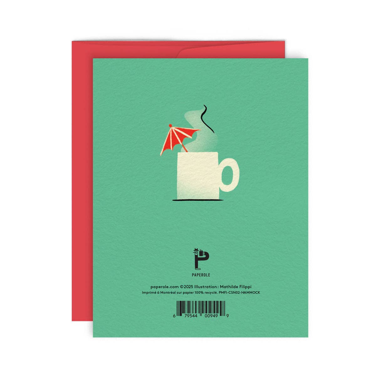 Paperole - Wholesale Season's Greetings Card - HAMMOCK — Greeting Card1