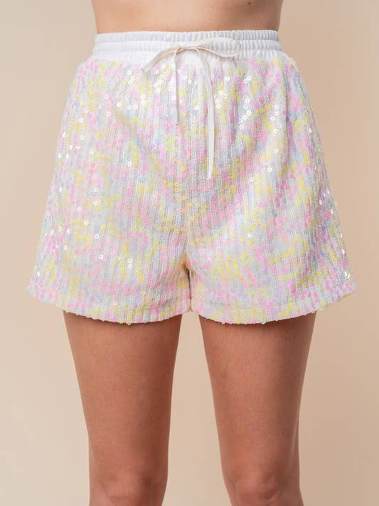 P40608 High Waisted Sequin Knit Short and other Purchase Wholesale sequin shorts. Free Returns & Net 60 Terms on Faire trending on Faire.