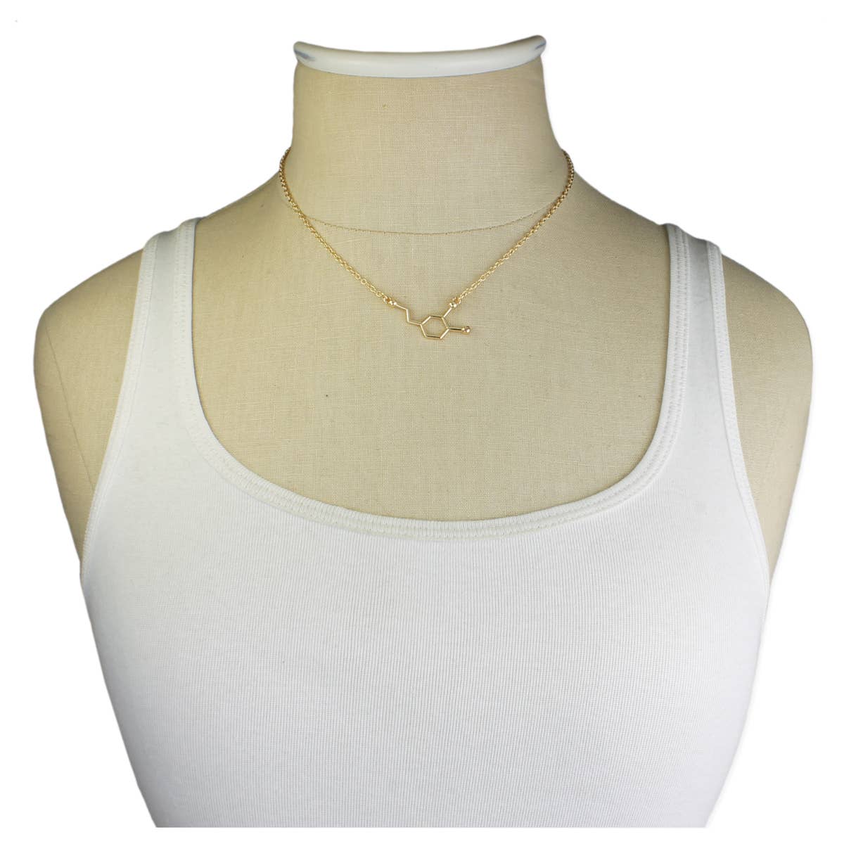 ZAD - Wholesale Pendant/Charm Necklace - Chemical Reactions Dopamine Molecule Necklace3