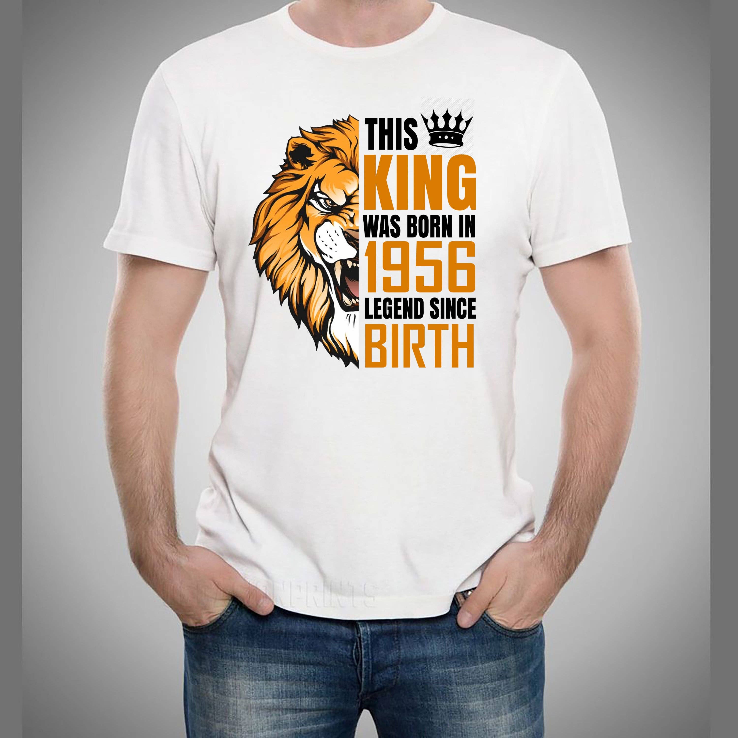 LA Shirt Company - Wholesale T-Shirt (Graphic) - Men's - The King Was Born (Choose your Year 1951 to 1960) Men's Tee5