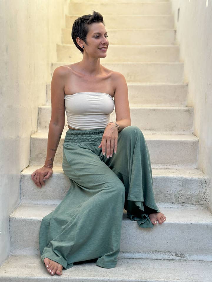 CARAUCCI - Wholesale Pants - Women's - Wide Leg Flow Pants6