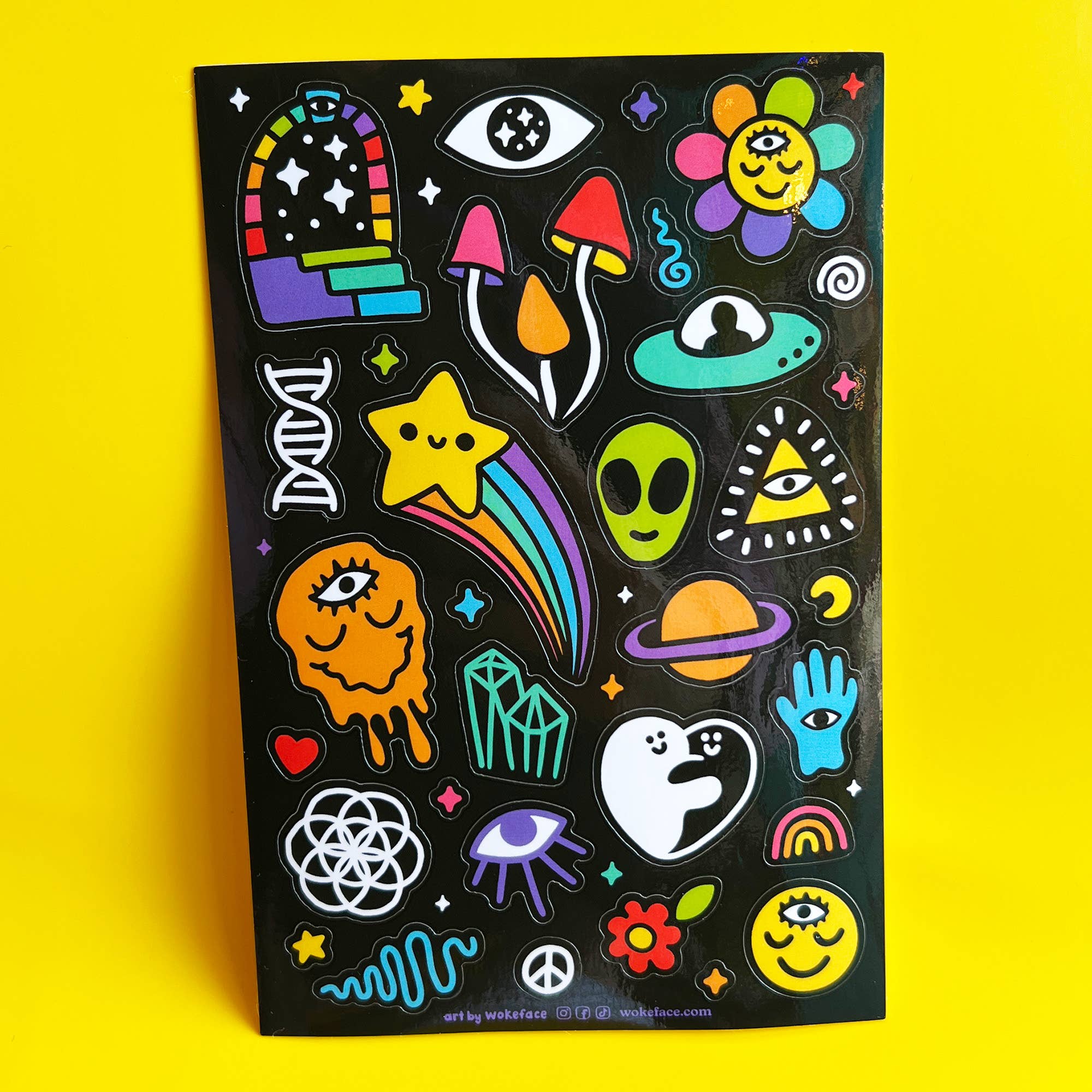 Wokeface - Wholesale Sticker - Sticker Sheet - Trip1