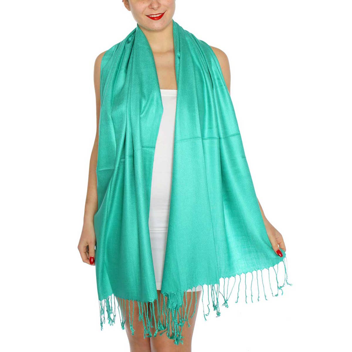 SERENITA - Wholesale Scarf - Women's - Cashmere feel wedding solid pashmina shawl wrap scarf20