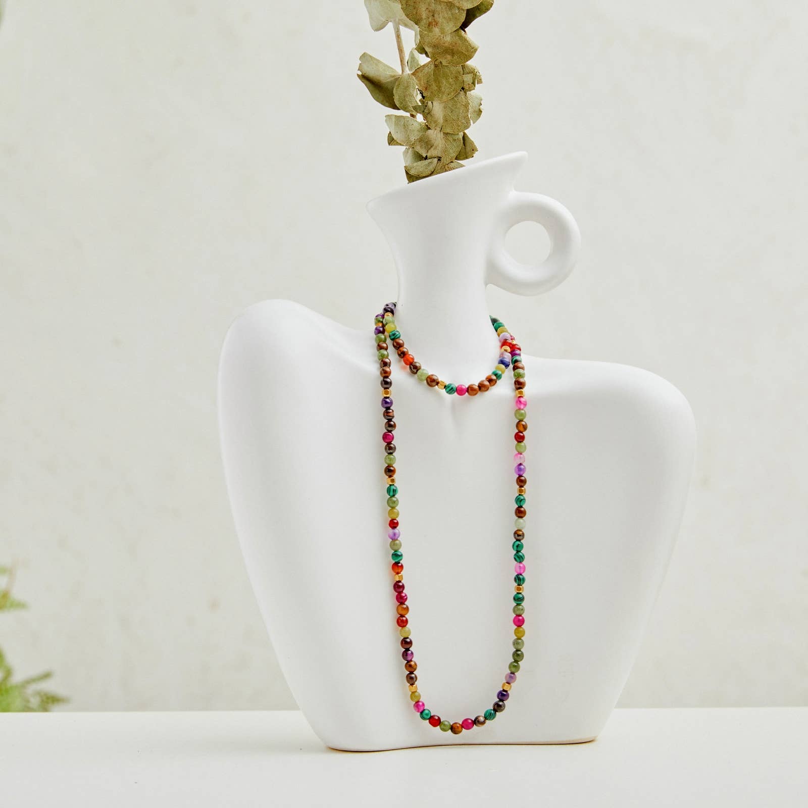 Lovelika – wholesale Link & chain necklace – Simple chain necklace with stones - Skylar7