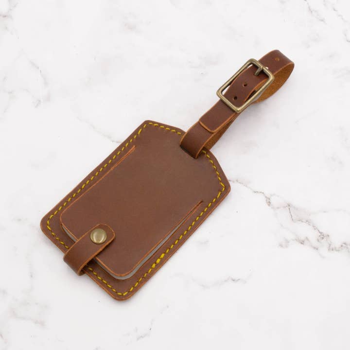 Arbor Trading Post - Wholesale Luggage Tag - Handcrafted Leather Luggage Tag