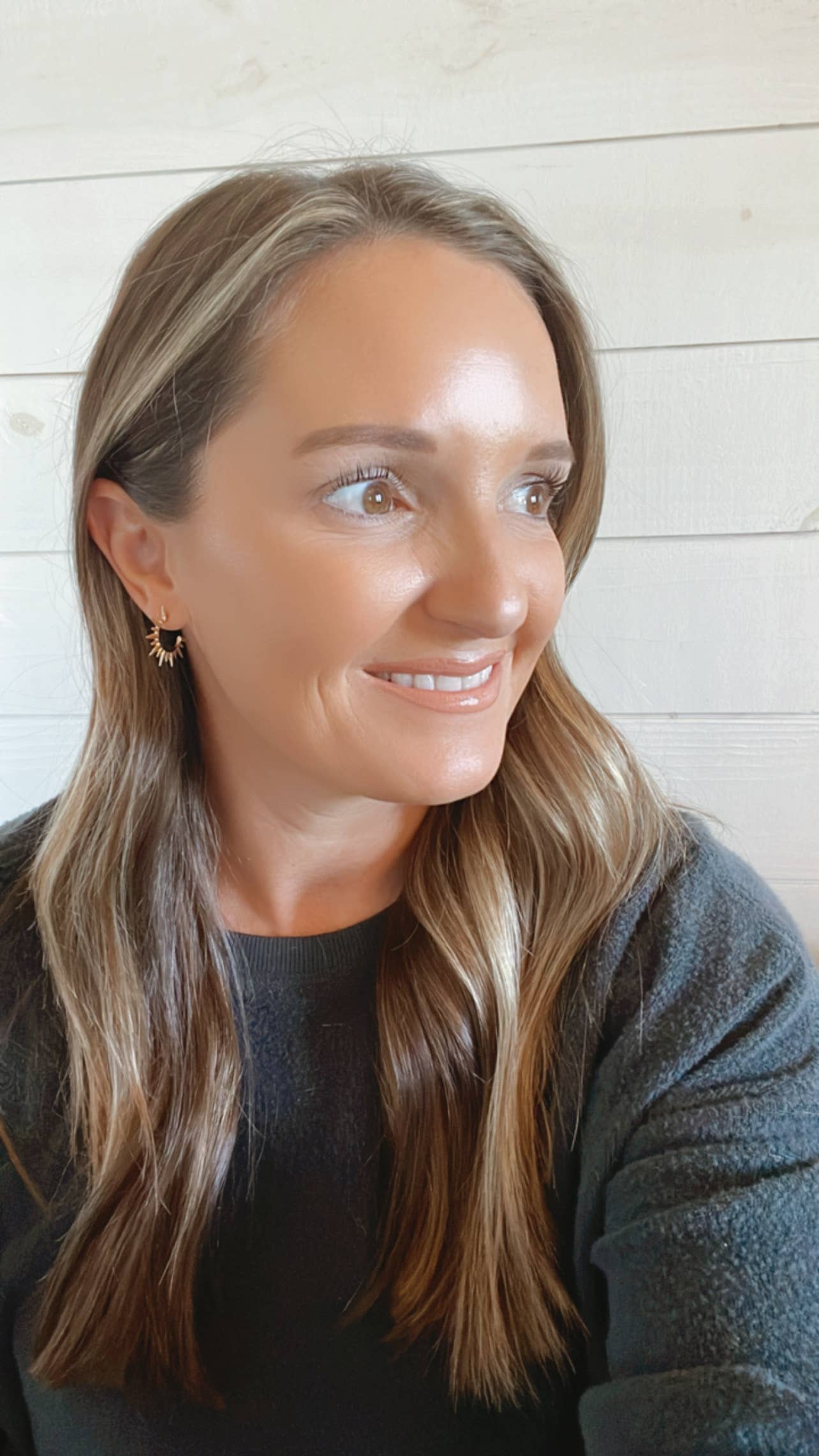 Bella Rey jewelry - Wholesale Stud/Post Earrings - Mikel 18k gold stud earrings-non tarnish-hypoallergenic3