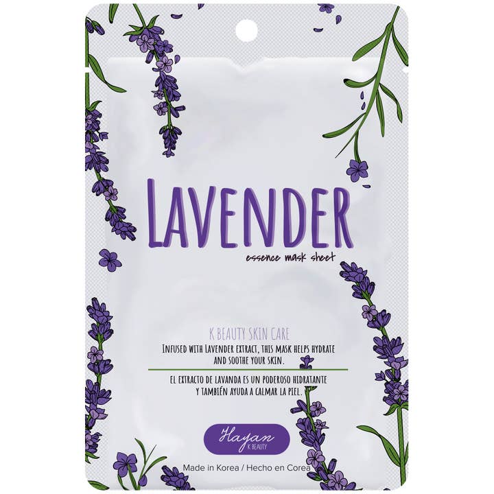 HAYAN K-Beauty - Wholesale Skincare Face Mask - Lavender Sheet Mask