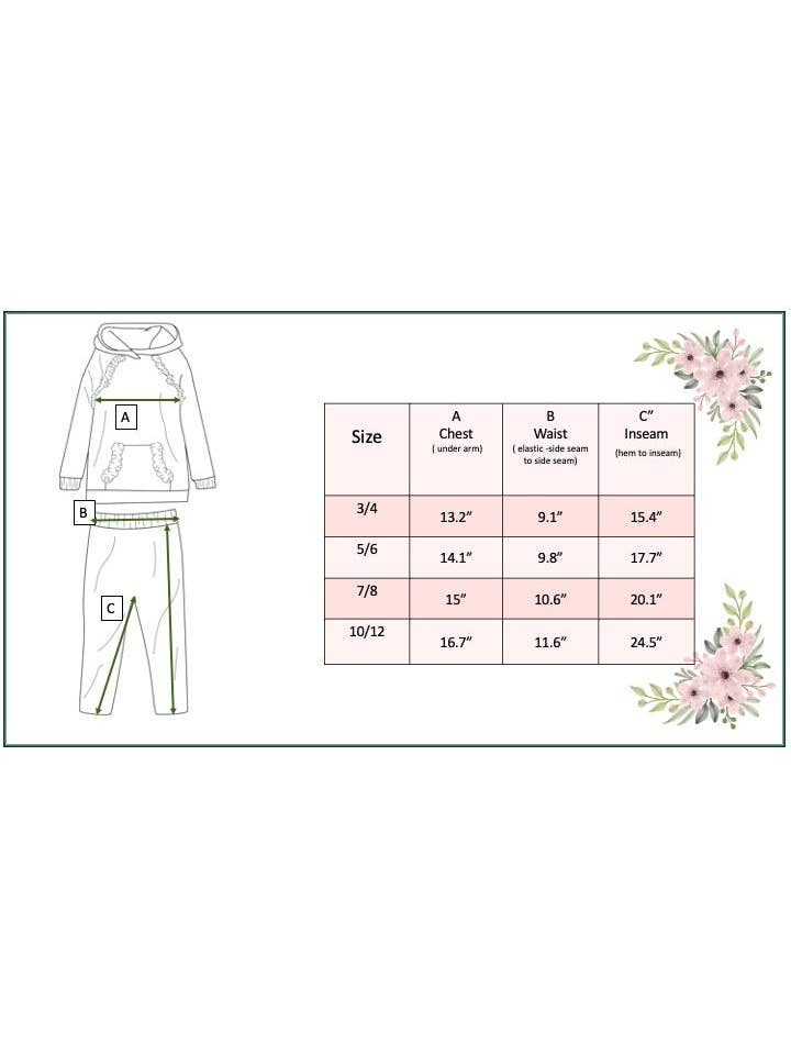 Adorable Sweetness - Wholesale Top & Leggings Set - Kids - Kids Terra Cotta Ruffle Hoodie and Check Leggings Fall Set6