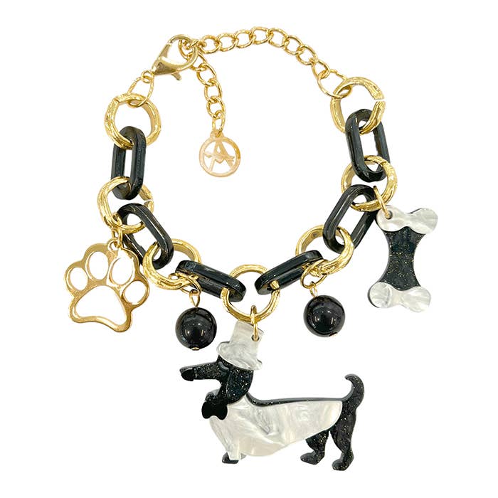 AMORINO SRL - Wholesale Charm/Dangle Bracelet - RESIN BRACELET WITH DOG CHARMS - FT2260D3063