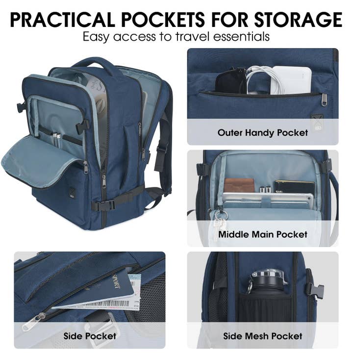 wandf - Wholesale Backpack - Unisex - Laptop Backpack 17 Inch with Wet Pocket For Spirit Airlines20