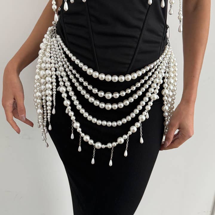 Pearl Reverie Body Chain for wholesale by Lyonlee