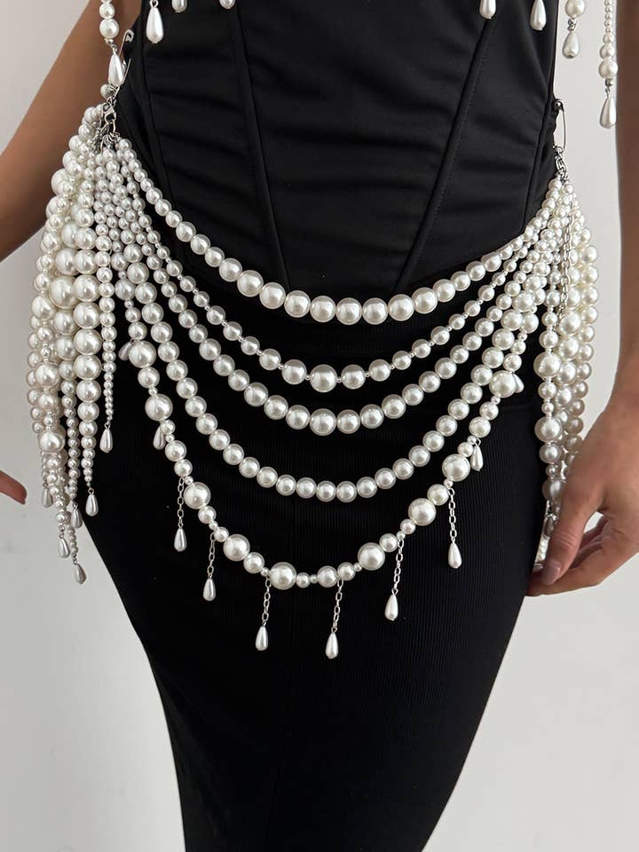 Pareldroom Lichaamsketting voor wholesale door Lyonlee