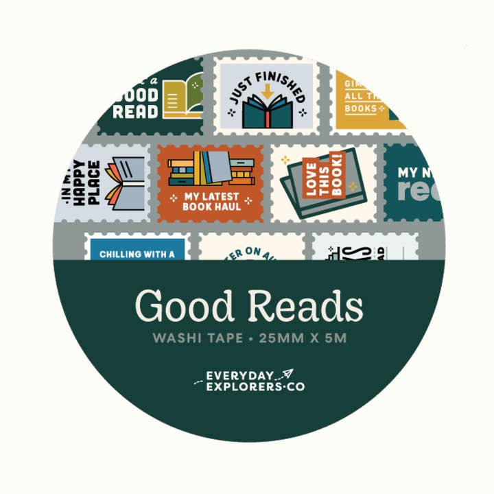 Good Reads - Stamp Washi Tape for wholesale by Everyday Explorers Co.