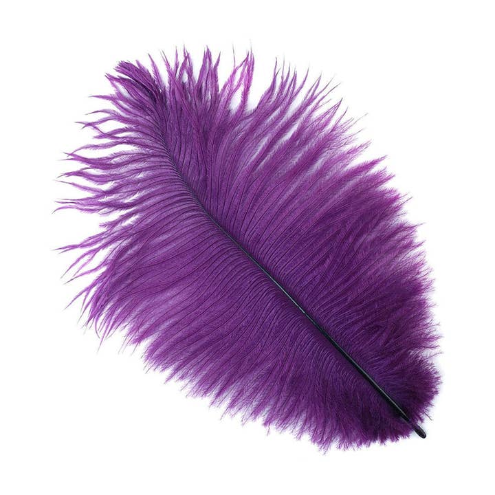 Strudsefjer 4-8" Drabs - Lilla for engroshandel hos Zucker Feather Products
