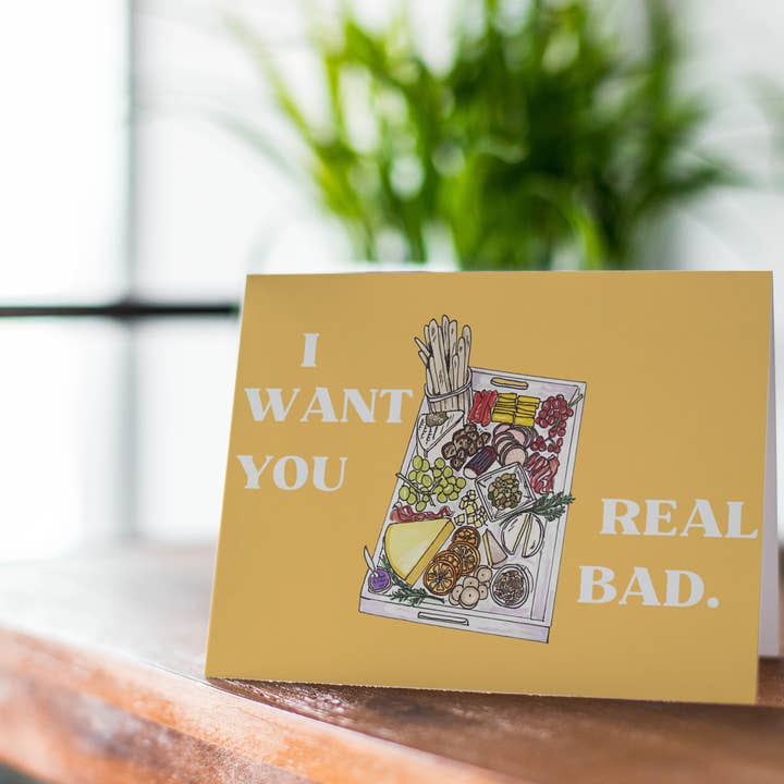 Charcuterie Board lykønskningskort for engroshandel hos Cute Salute