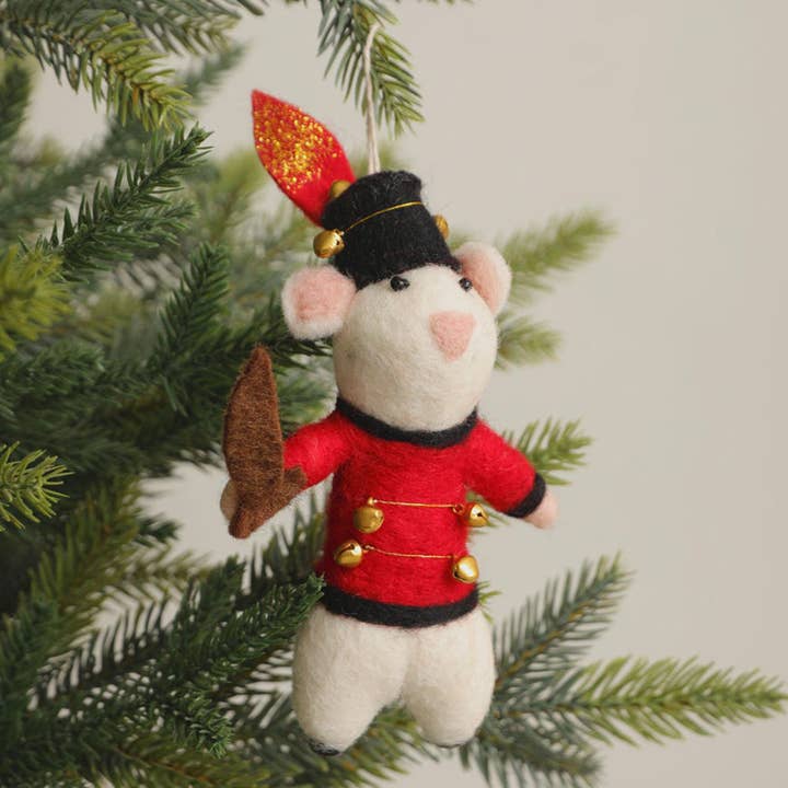 Creative Women Australia - Wholesale Ornament - Soldier Mouse Felt Ornament1