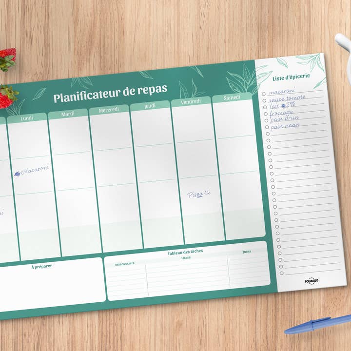 Pomango - Wholesale Recipe Card - MEAL PLANNER2