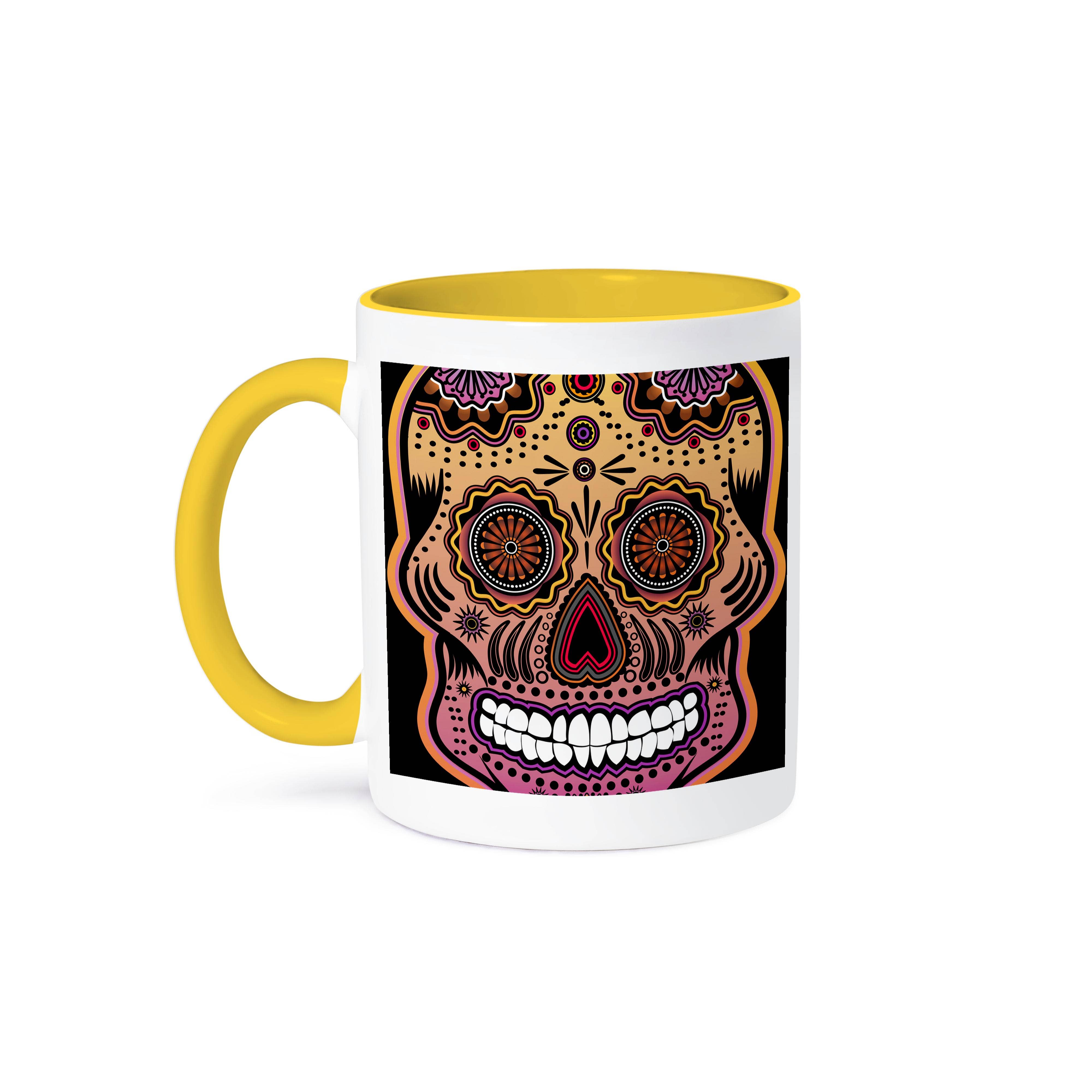 3dRose - Wholesale Coffee Mug - 3dRose, Geometric Sugar Skull, Mug0