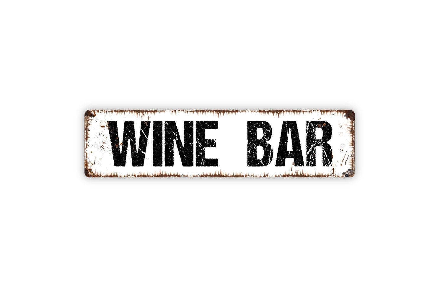 North Star Rustics Signs - Wholesale Sign - Wine Bar Vineyard Cork Bottle Glass Vinyl/Metal Sign0