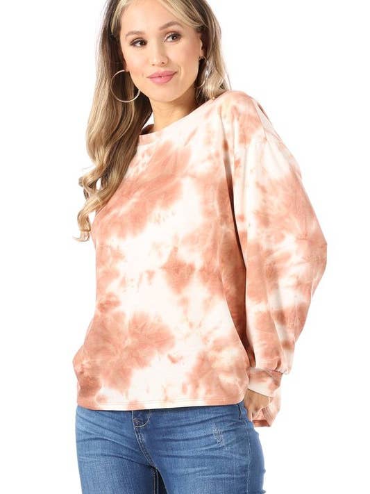 Chris & Carol Apparel – Großhandel Strickoberteil – Damen – BATIK-STRICK IN ÜBERGRÖSSE - X211004T-1